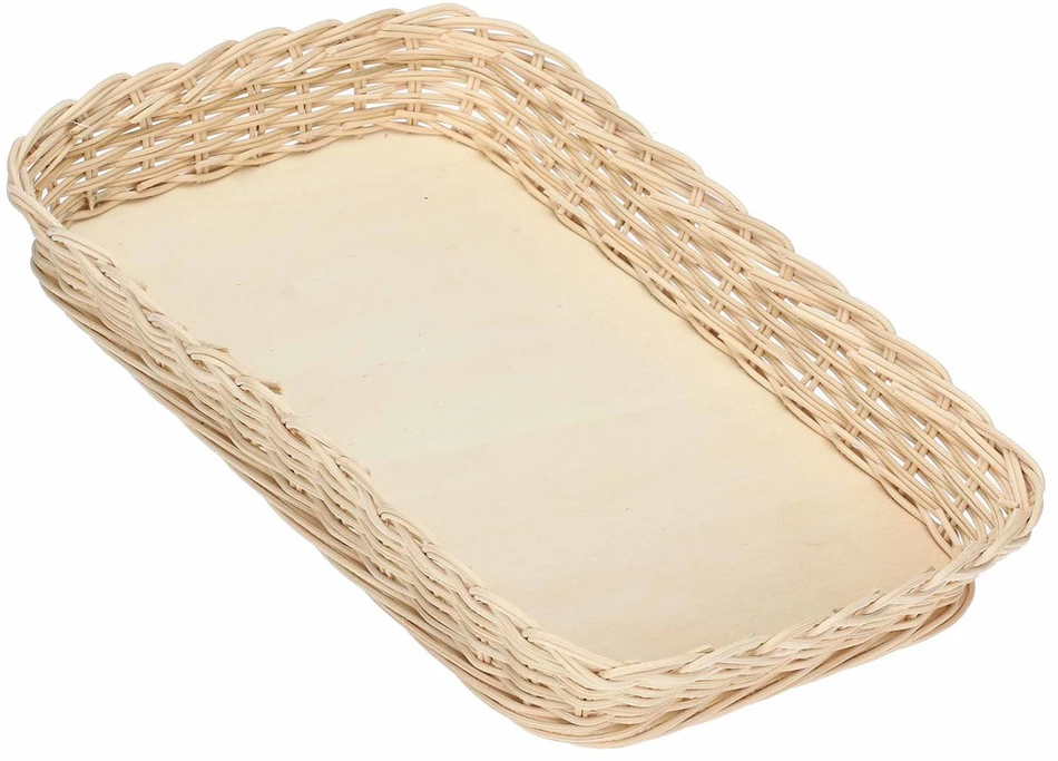 La Porcellana Bianca Pintas krepšelis midollino kepimo indui - rudas, 39 cm