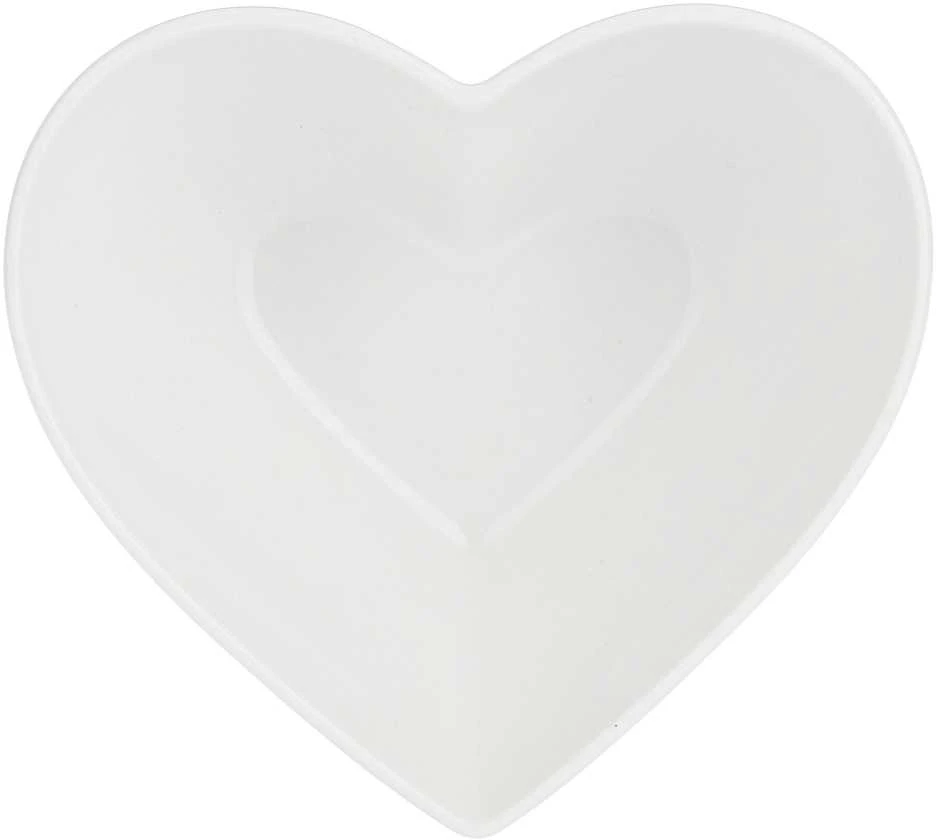 LA PORCELLANA BIANCA CUPIDO Širdies dubuo 15 cm