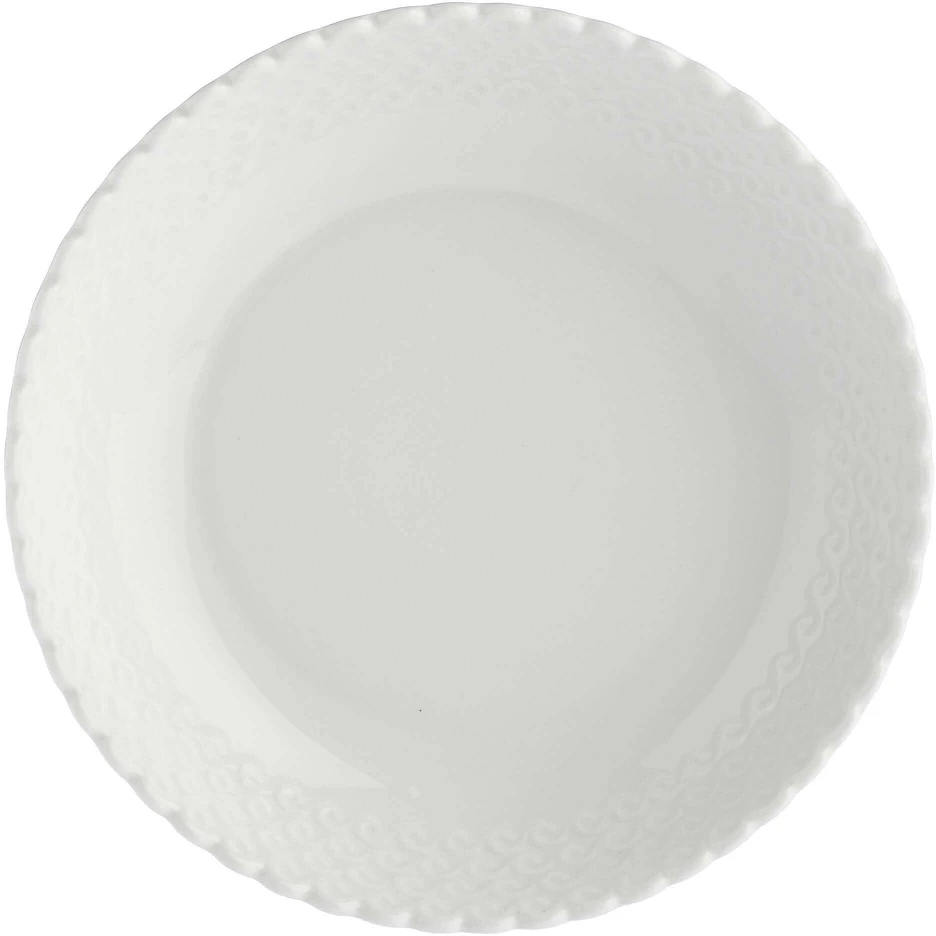 LA PORCELLANA BIANCA MOMENTI Rinkinys 6 sriubos lėkštės 24 cm