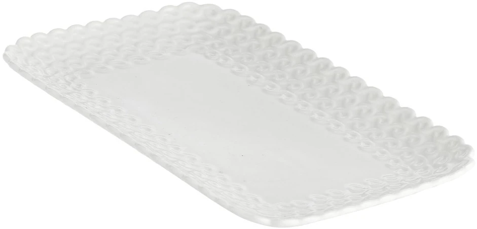 LA PORCELLANA BIANCA MOMENTI Serviravimo padėklas 20 x 13 cm