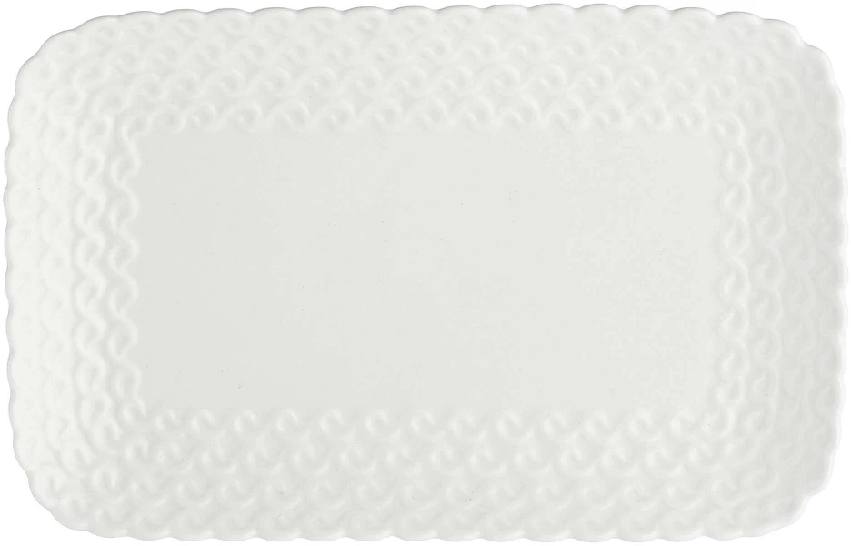 LA PORCELLANA BIANCA MOMENTI Serviravimo padėklas 20 x 13 cm