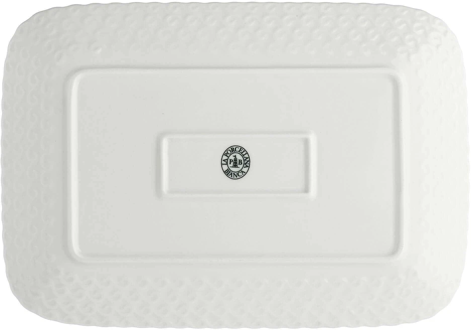 LA PORCELLANA BIANCA MOMENTI Serviravimo padėklas 27 x 19 cm