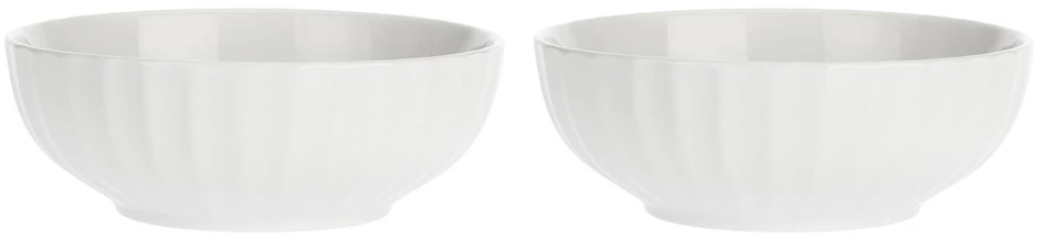 La Porcellana Bianca PIEVE Baltas PORCELINAS Rinkinys 2 vnt sałatek 26 cm