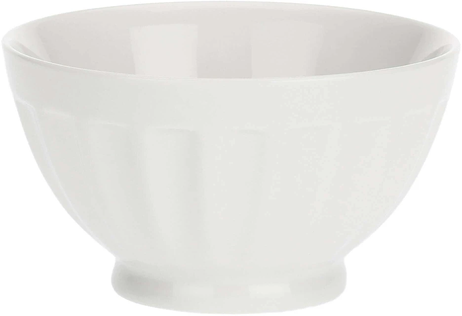 La Porcellana Bianca 5 didelių apvalių pyrago dubenėlių rinkinys - baltos spalvos, 14 cm