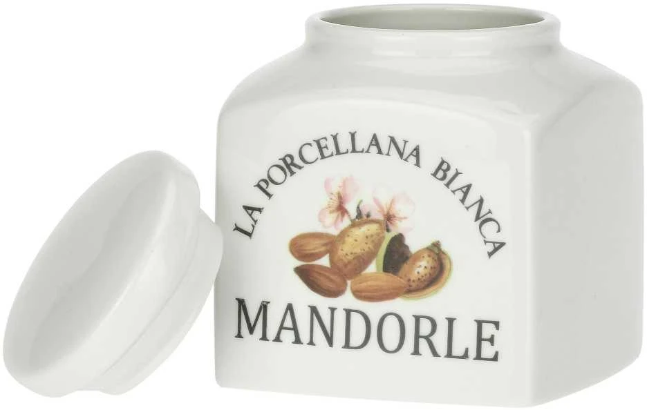 LA PORCELLANA BIANCA CONSERVA Migdolų indelis 500 ml