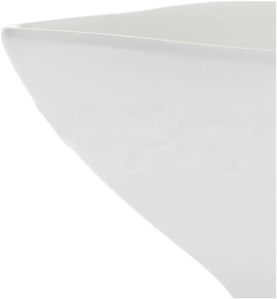 La Porcellana Bianca 2 gilių kvadratinių florentina dubenėlių rinkinys - balti, 22 cm
