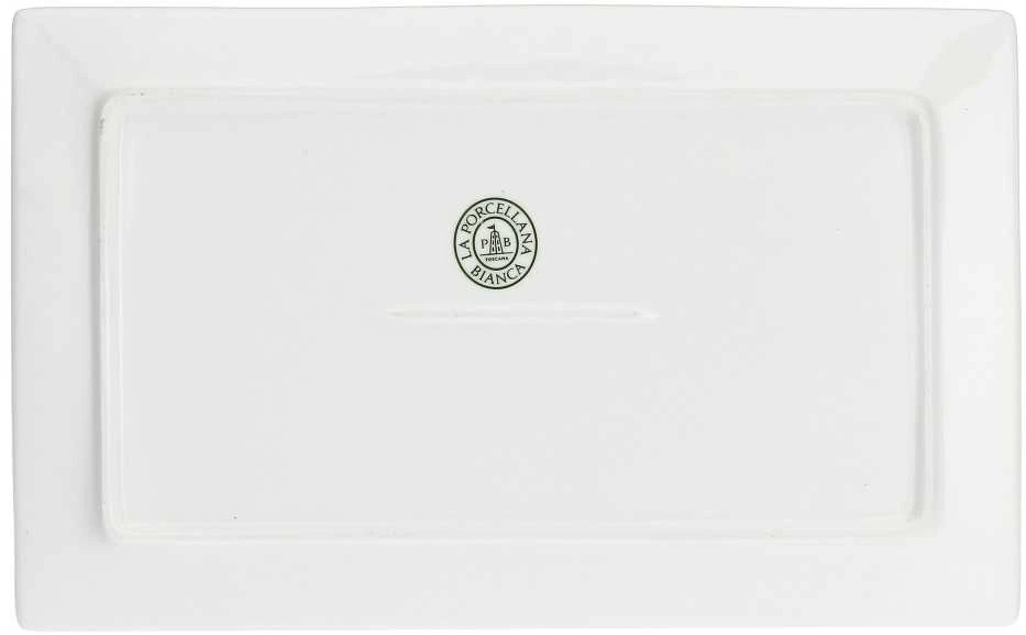 La Porcellana Bianca Baltas PORCELINAS GURMANĖS Baltas Rinkinys 3 tac do serwowania 28 x 17 cm