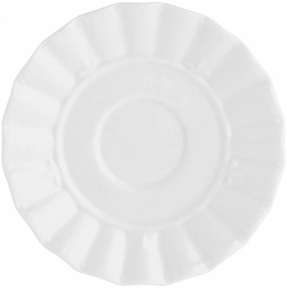 La Porcellana Bianca Rinkinys 6 filiżanek do kawy ze spodkiem ducale - balta, 80 ml