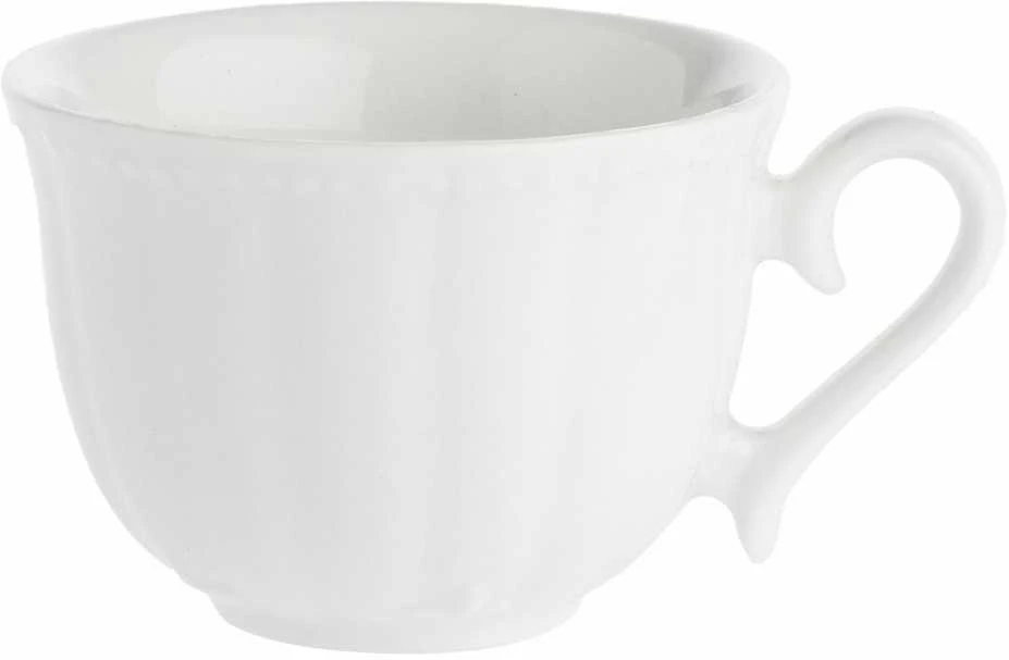 La Porcellana Bianca Rinkinys 6 filiżanek do kawy ze spodkiem ducale - balta, 80 ml