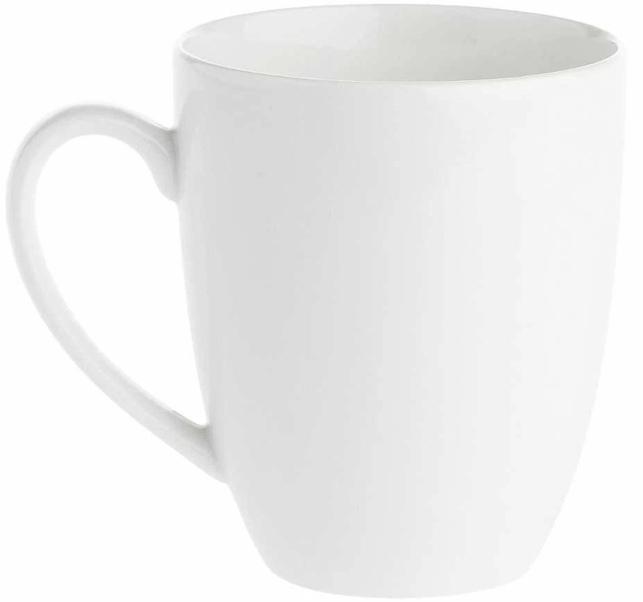 LA PORCELLANA BIANCA ESSENZIALE Rinkinys 6 kubków su laikikliu 450 ml