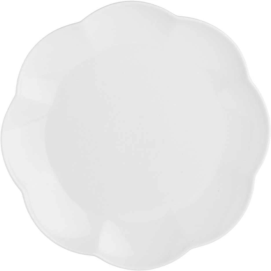 La Porcellana Bianca 6 dalių pietų lėkščių rinkinys Villadeifiori – baltos spalvos, 26 cm
