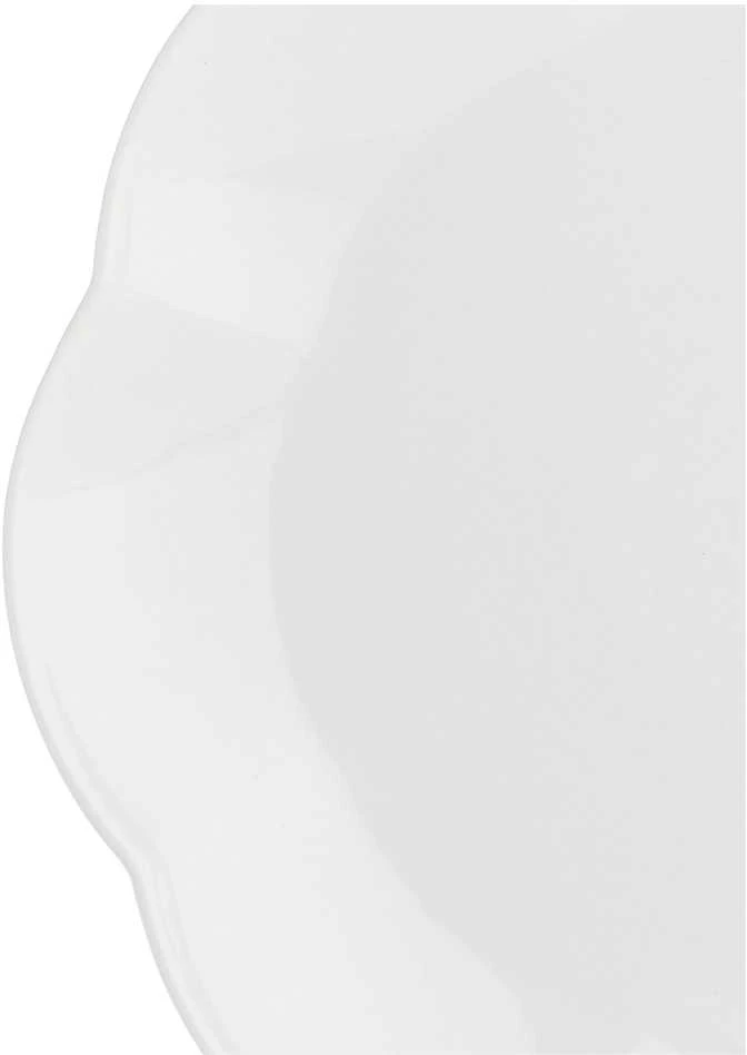 La Porcellana Bianca 6 dalių pietų lėkščių rinkinys Villadeifiori – baltos spalvos, 26 cm