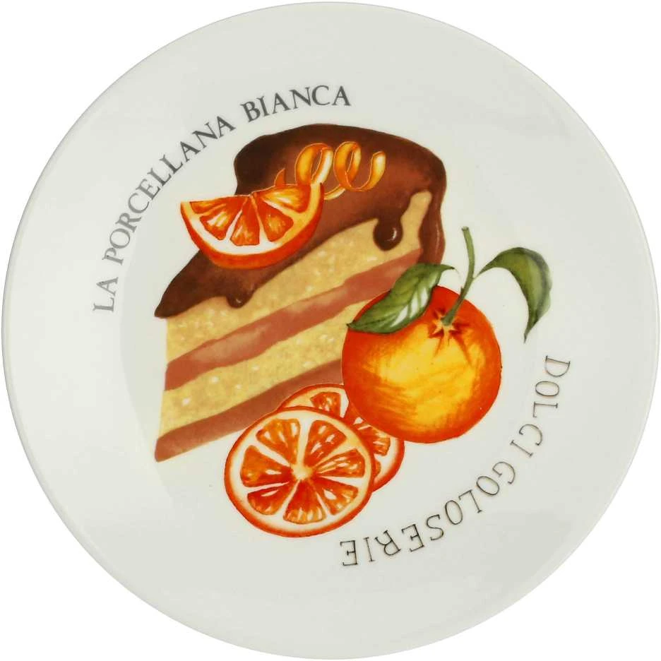 La Porcellana Bianca 6 goloserie torto lėkščių rinkinys - baltas, 17,5 cm