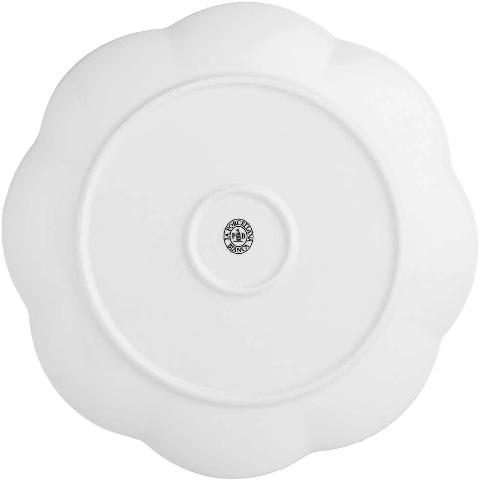 La Porcellana Bianca 6 dalių pietų lėkščių rinkinys Villadeifiori – baltos spalvos, 26 cm