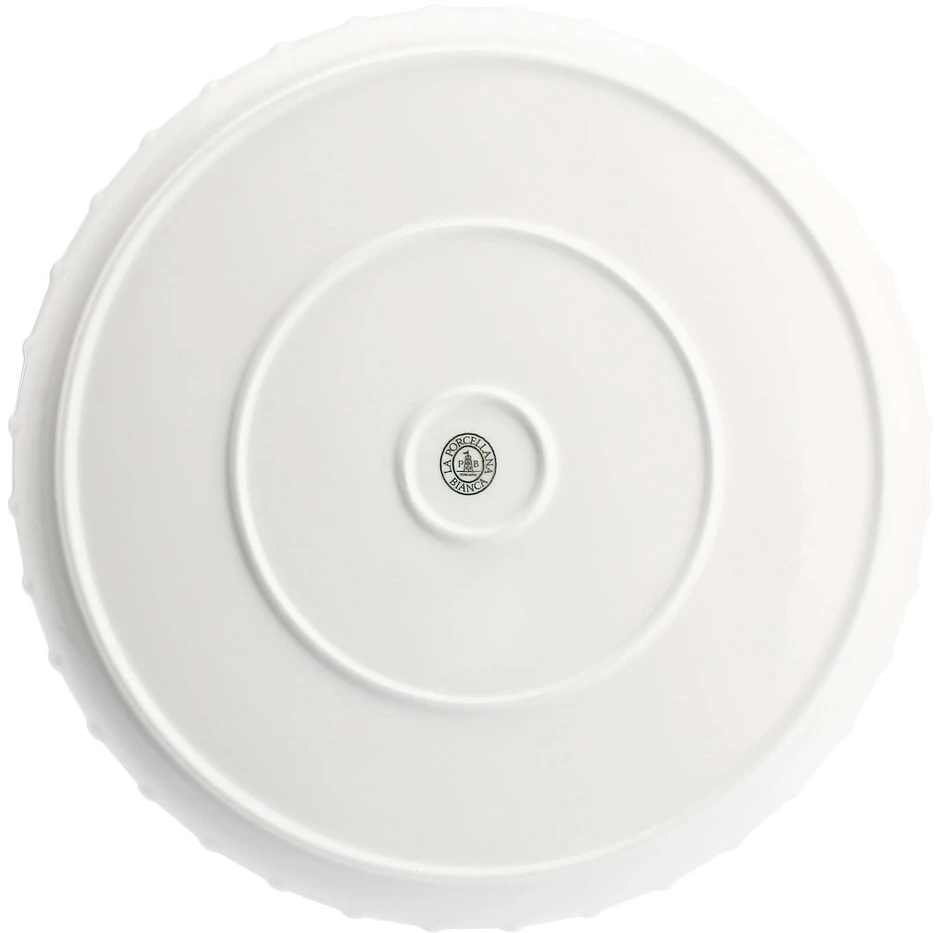 LA PORCELLANA BIANCA ROMEO Tortinė do ciasta - 34 cm, balta