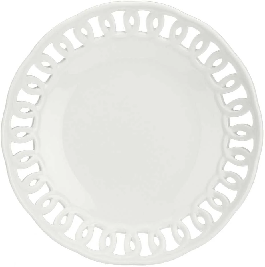 LA PORCELLANA BIANCA FIRENZE Drožinėtas apvalus dubuo 16 cm