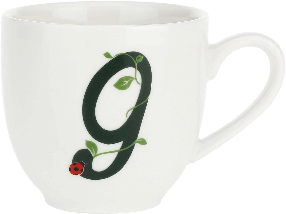 LA PORCELLANA BIANCA SOLOTUA Puodelis ir lėkštė 90 ml, Design G