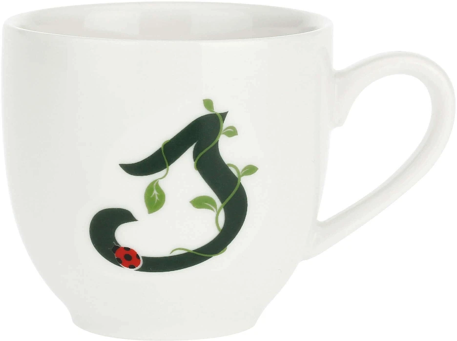 LA PORCELLANA BIANCA SOLOTUA Puodelis ir lėkštė 90 ml, Pattern S
