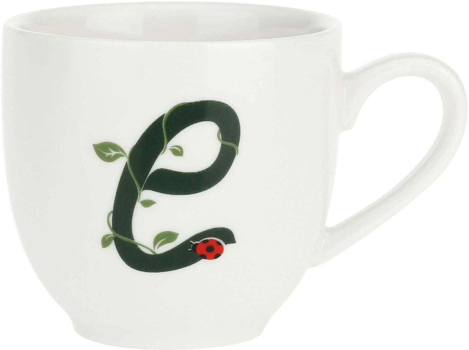 LA PORCELLANA BIANCA SOLOTUA Puodelis ir lėkštė 90 ml, Design E