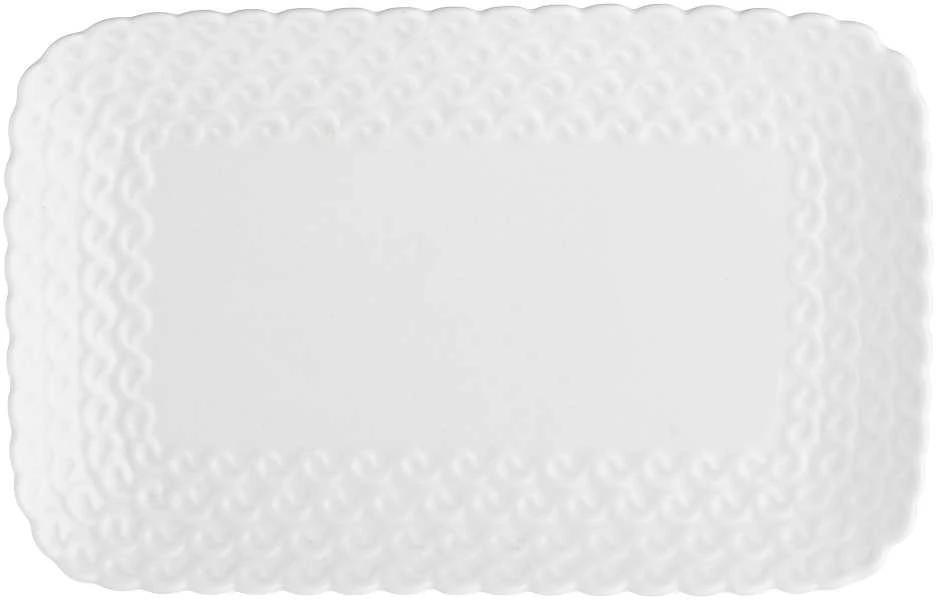 LA PORCELLANA BIANCA MOMENTI Serviravimo padėklas 20 x 13 cm