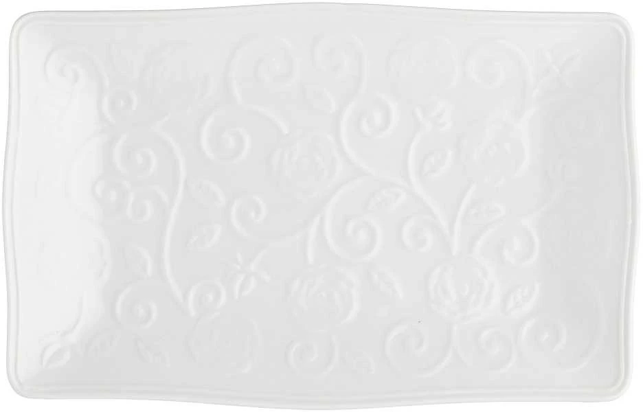 LA PORCELLANA BIANCA FLORENTINA Serviravimo padėklas 20 x 12 cm