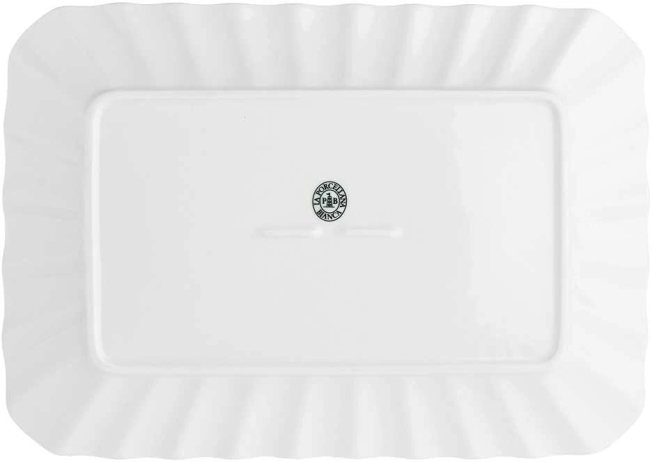 La Porcellana Bianca DUCAL Baltas PORCELINAS Stačiakampis padėklas 35 x 26 cm