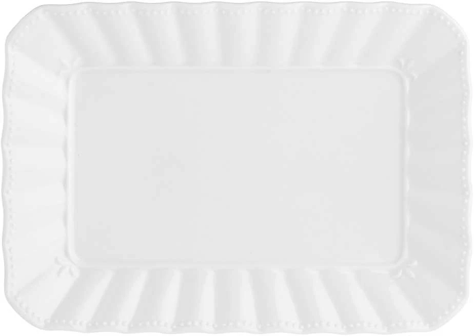 La Porcellana Bianca DUCAL Baltas PORCELINAS Taca prostokątna 20 x 13 cm