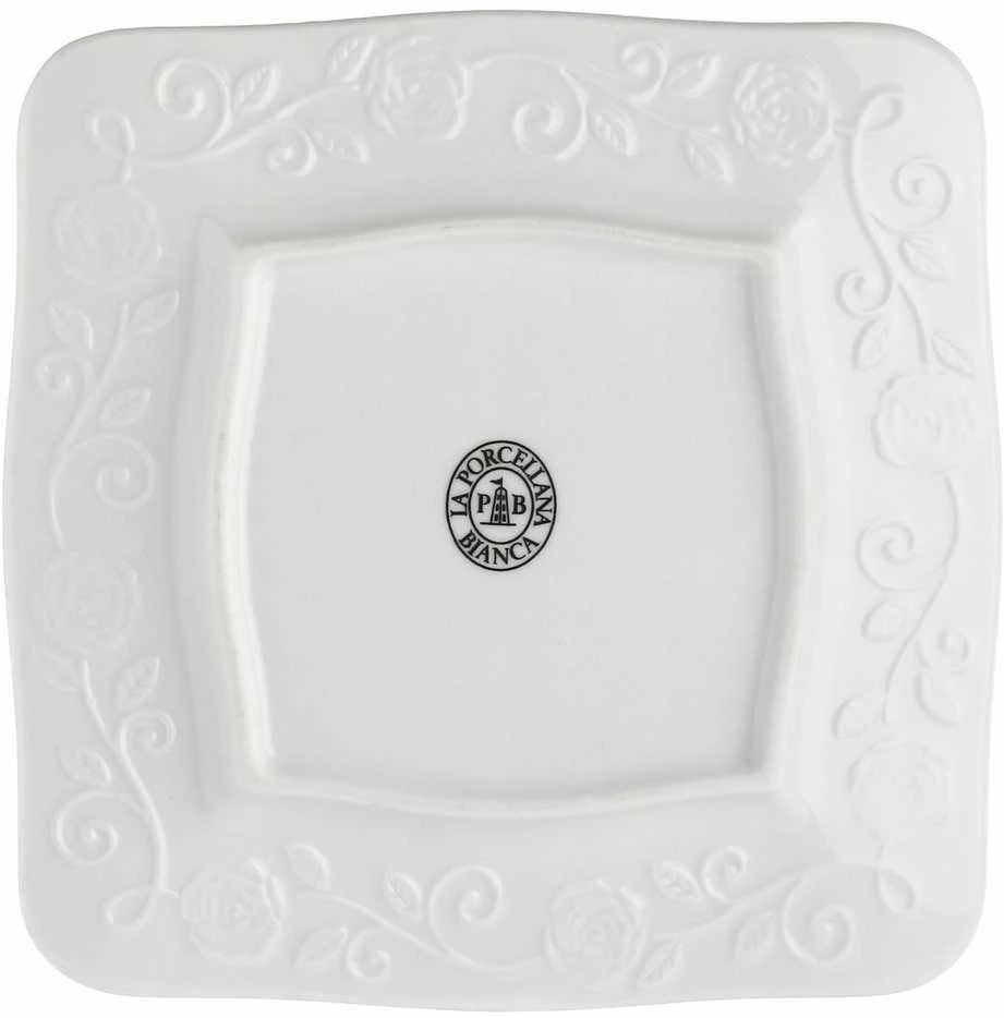 LA PORCELLANA BIANCA FLORENTINA Kvadratinė lėkštė 15 cm