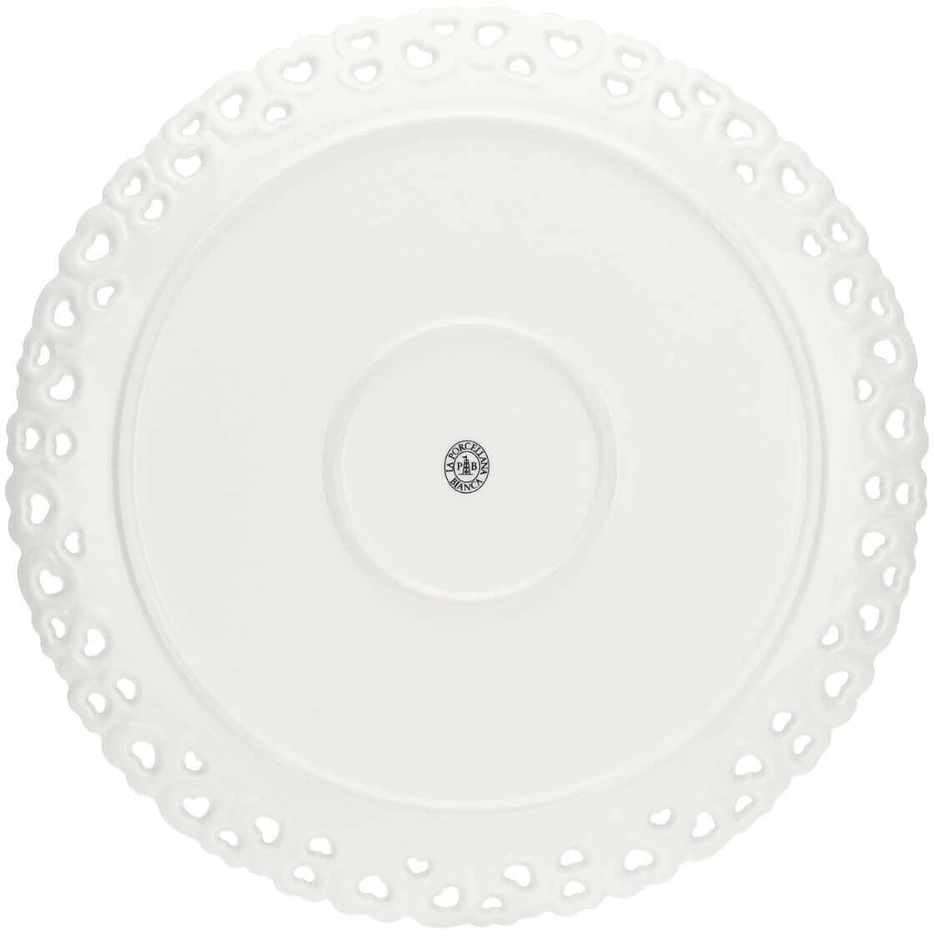 LA PORCELLANA BIANCA VALENTINO Dekoruota torto lėkštė 34 cm