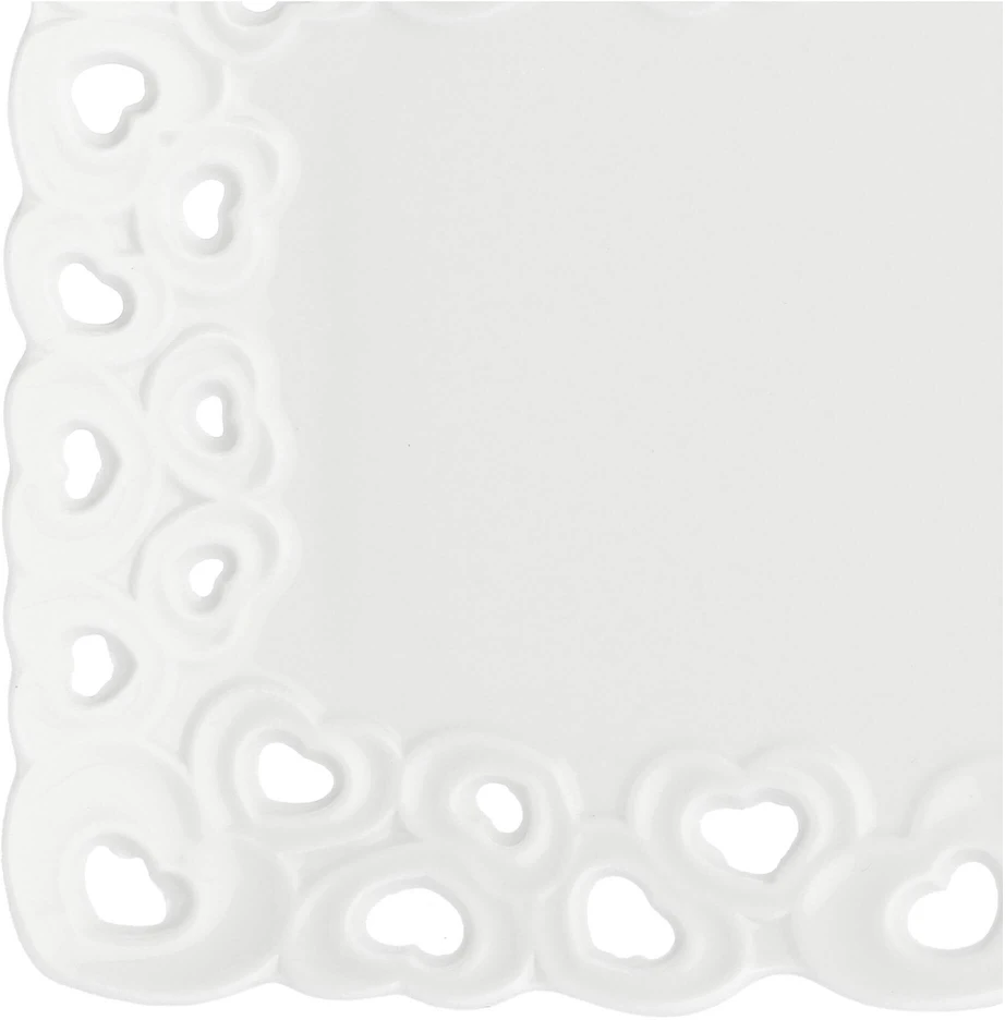 LA PORCELLANA BIANCA VALENTINO Dekoruotas serviravimo padėklas 20 x 13 cm