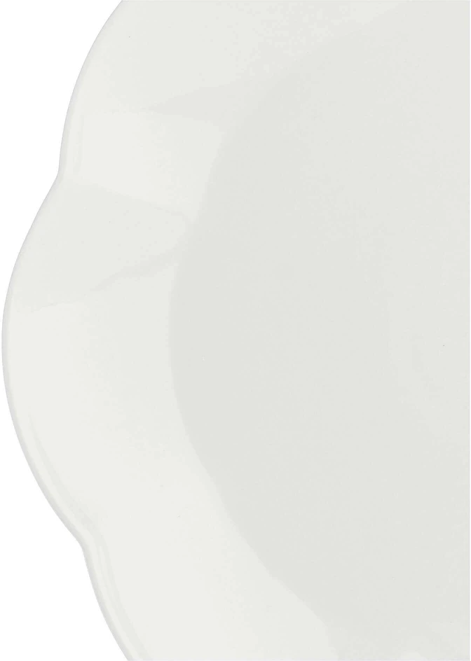 La Porcellana Bianca 6 dalių pietų lėkščių rinkinys Villadeifiori – baltos spalvos, 26 cm