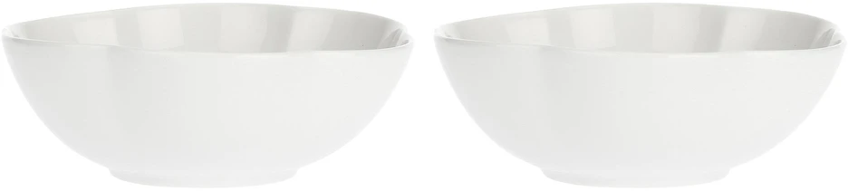 La Porcellana Bianca 2 didelių apvalių villadeifiori dubenėlių rinkinys – baltos spalvos, 23 cm