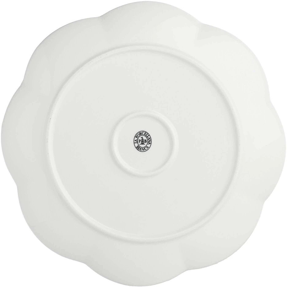 La Porcellana Bianca 6 dalių pietų lėkščių rinkinys Villadeifiori – baltos spalvos, 26 cm