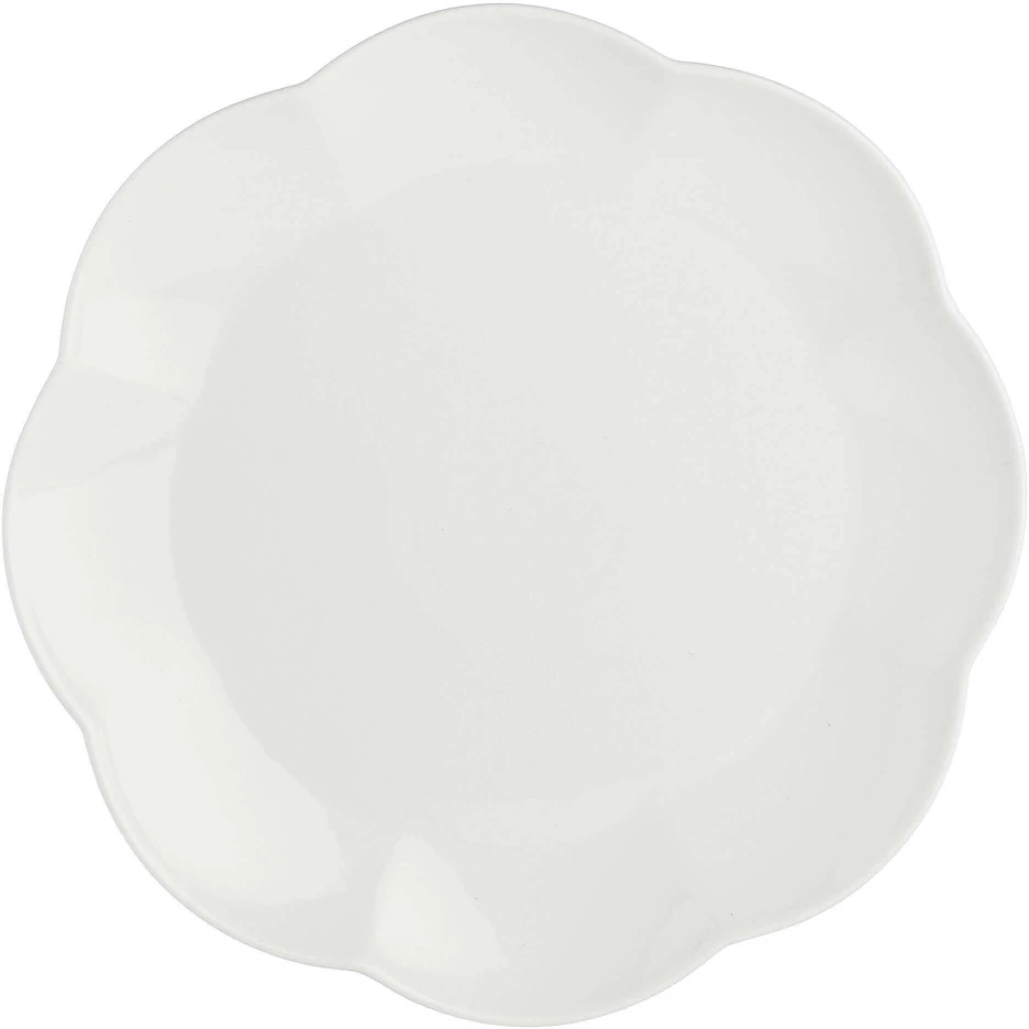 La Porcellana Bianca 6 dalių pietų lėkščių rinkinys Villadeifiori – baltos spalvos, 26 cm