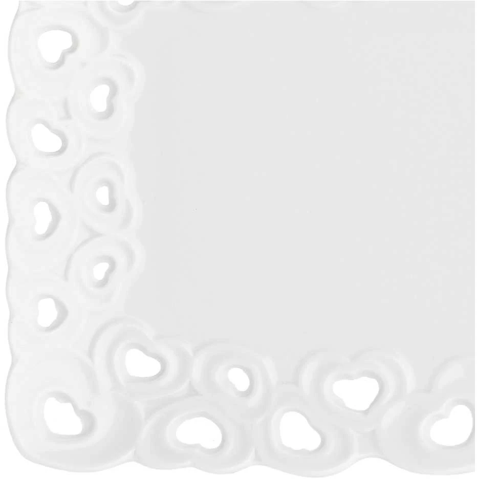 LA PORCELLANA BIANCA VALENTINO Dekoruotas serviravimo padėklas 20 x 13 cm