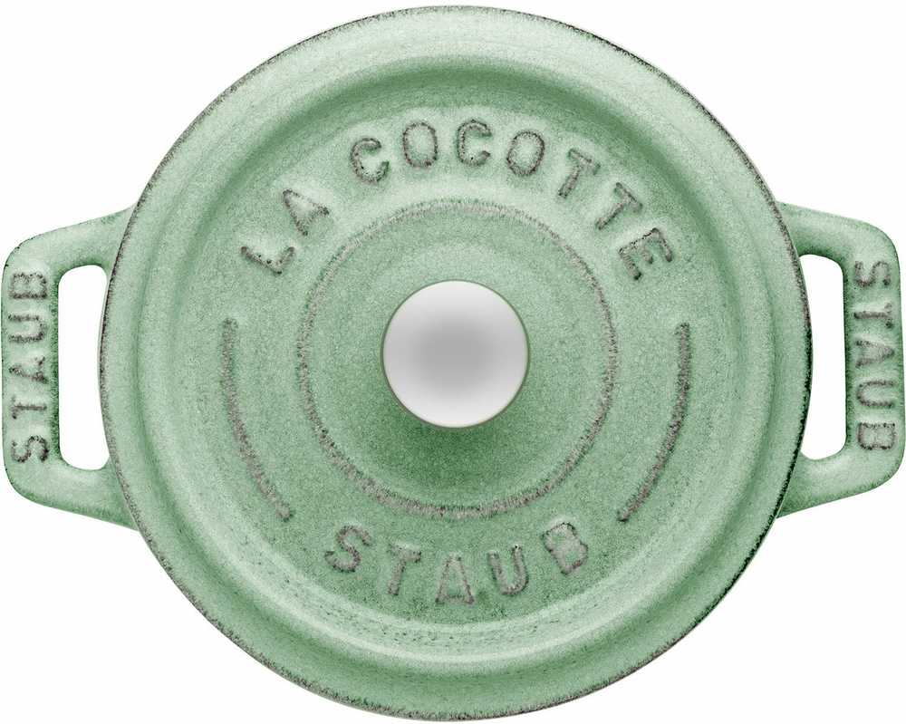 Staub Mini Cocotte mini apvalus ketaus puodas 250 ml, mėtų