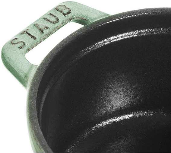 Staub Mini Cocotte mini apvalus ketaus puodas 250 ml, mėtų