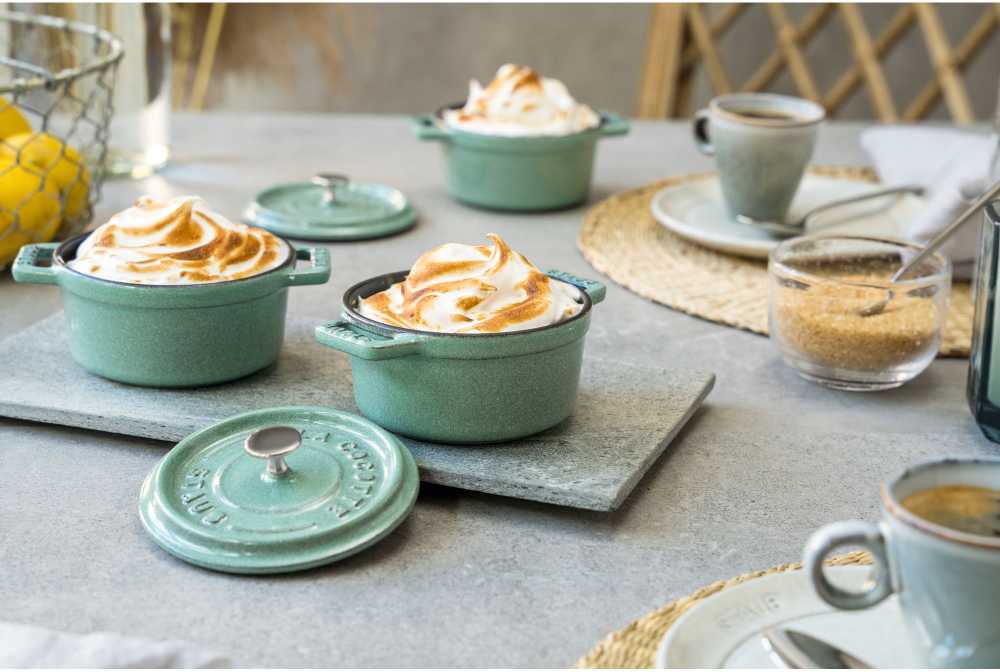 Staub Mini Cocotte mini apvalus ketaus puodas 250 ml, mėtų