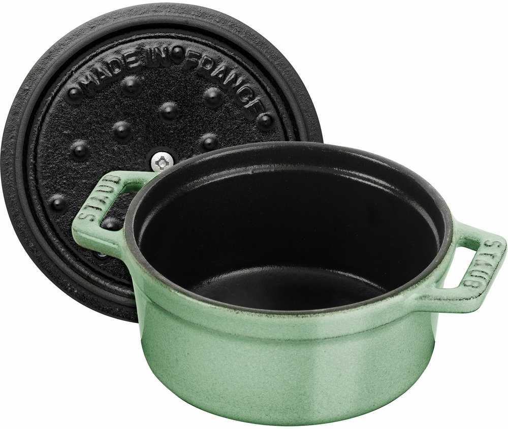 Staub Mini Cocotte mini apvalus ketaus puodas 250 ml, mėtų