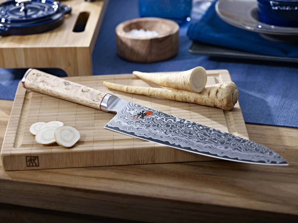 Zwilling Verschiedene MIYABI Gyutoh sidabrinė, Masur beržinė rankena, 200mm