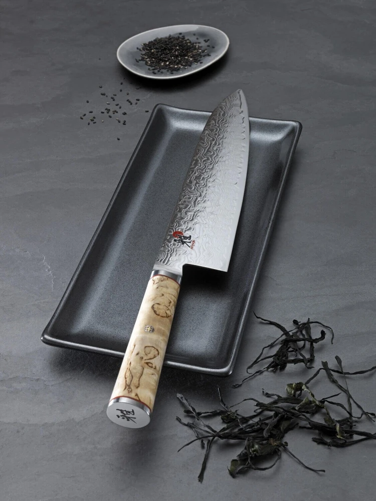 Zwilling Verschiedene MIYABI Gyutoh sidabrinė, Masur beržinė rankena, 200mm