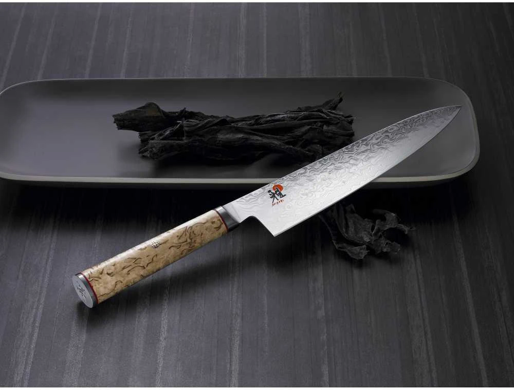 Zwilling Verschiedene MIYABI Gyutoh sidabrinė, Masur beržinė rankena, 200mm