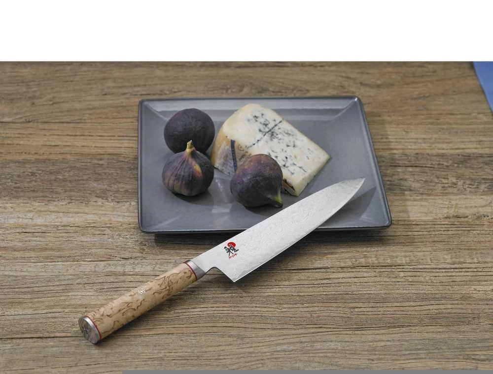 Zwilling Verschiedene MIYABI Gyutoh sidabrinė, Masur beržinė rankena, 200mm