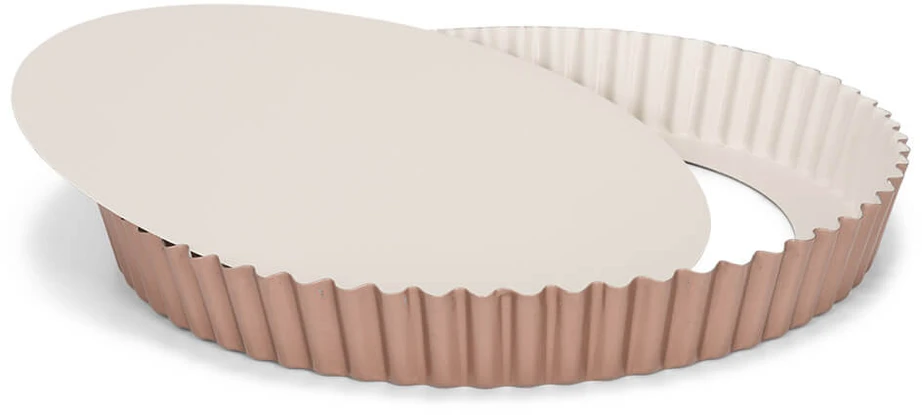 Patisse quiche forma su laisvu dugnu 28 cm plieno vario/smėlio spalvos