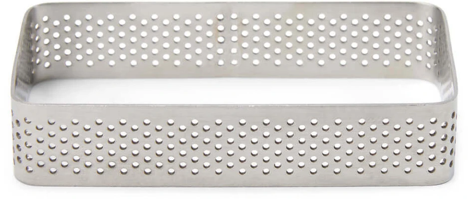 Patisse Perforuotas stačiakampis kepimo žiedas 10x6cm - Patisse