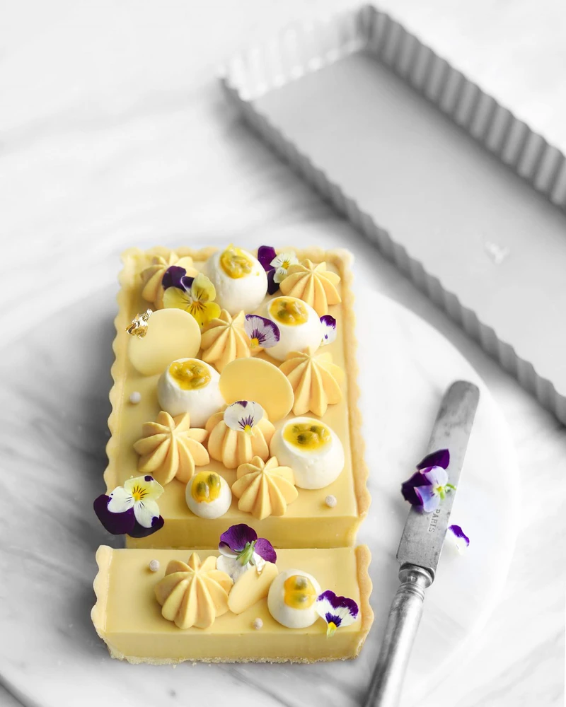 Patisse quiche forma su laisvu dugnu 21 x 21 cm sidabro plieno