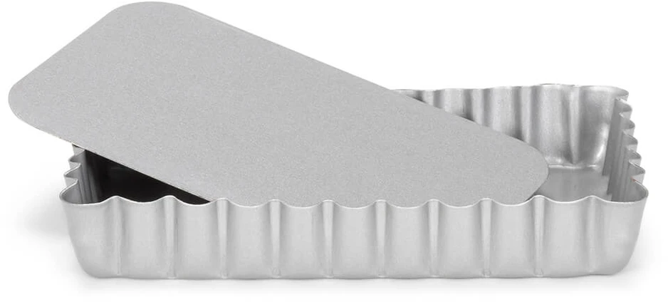 PATISSE Sidabrinis-TOP Mini torto forma, kišas su nuimamu pagrindu 13 x 8 cm