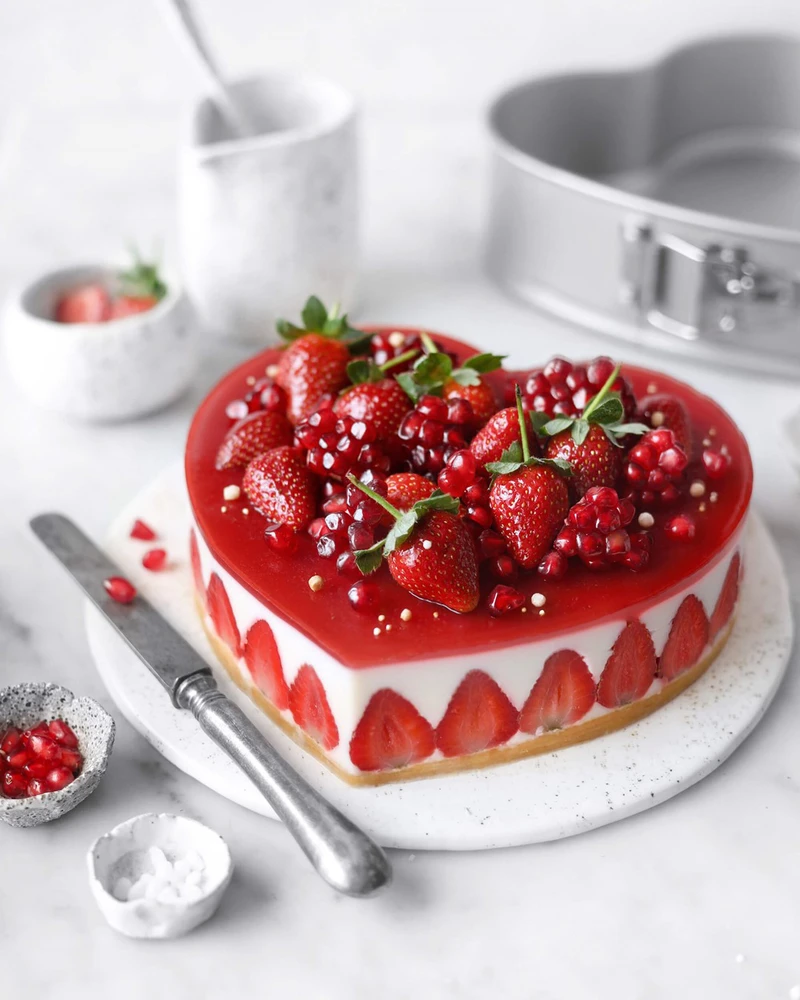 Patisse mini širdies formos 12 cm sidabrinis plienas