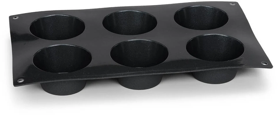 Patisse bandelės formos 29 x 17 cm juodo silikono 6 kišenės