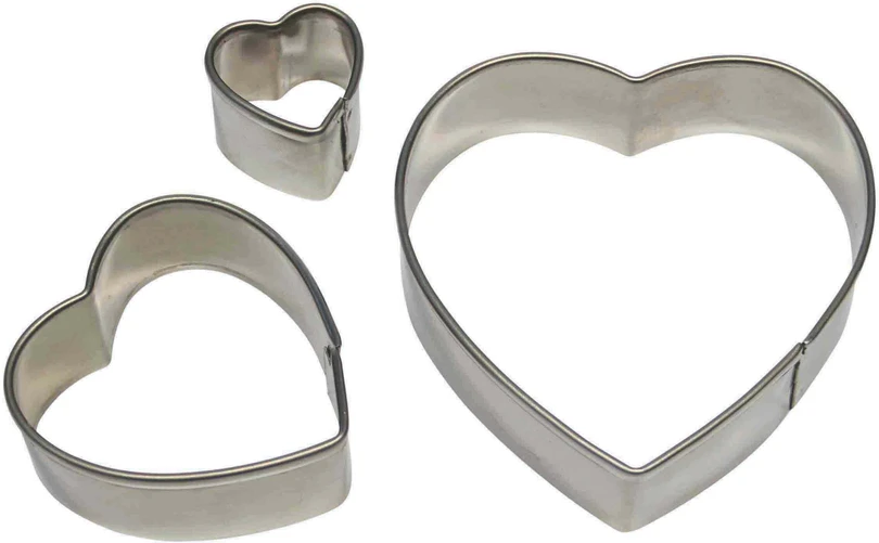 PME 3 metalinių širdies formelių rinkinys